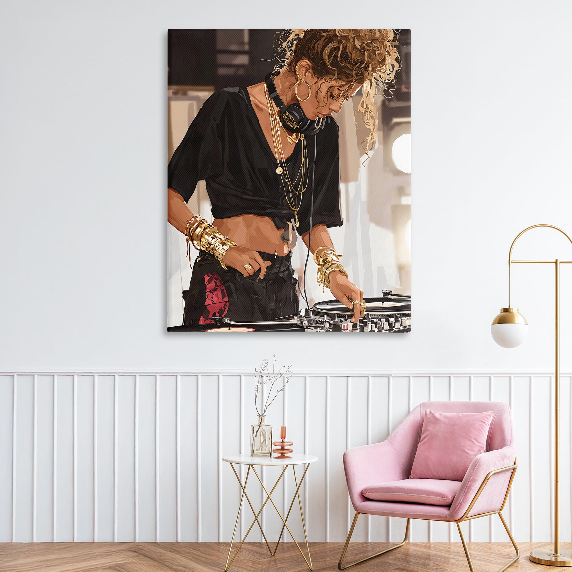 Stupell Industries Speaking Through Music DJ Canvas Wall Art, design by Franklyn Gregory