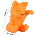 thumbnail image 2 of 2 Pcs Infuseur de Thé Mignon pour Chat, Filtre à Thé en Silicone Amusant, Diffuseur de Thé à Feuilles Mobiles, Figurine d'Animal pour Maison Cuisine Bureau, 2 of 8