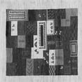 thumbnail image 1 of Ahgly Company Indoor Square Abstract Gray Contemporary Area Rugs, 3' Square, 1 of 1