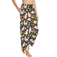 thumbnail image 2 of Balery Roosters and Chicks print Women's Pajama Pants,Ultra Lightweight Pjs,Lounge Pant-Small, 2 of 9