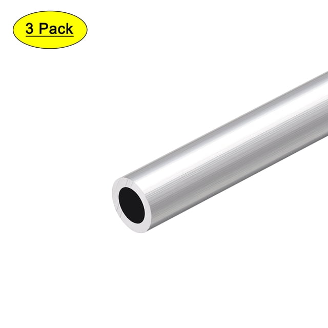 Tubos rectos de aluminio Uxcell 6063, 13mm x 9mm x 300mm