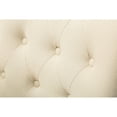 thumbnail image 5 of Tan Wingback Dining Chairs with Nail Heads / Add Natural Wood Grain, 5 of 6