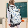 thumbnail image 7 of FORMRS Unisex School Backpack 17" Student Travel Bag with Laptop Compartment, Forget Me Not, 7 of 7