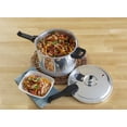 Imusa 4.2Qt Stovetop Aluminum Pressure Cooker with Safety Regulator