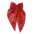 thumbnail image 2 of EGNMCR Sequined Bow Hair Clip Back Of Head Ribbon Spring Clip Style Hair Accessory For Women Sequin bow clip, 2 of 5