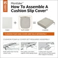 thumbnail image 4 of Classic Accessories Montlake FadeSafe Water-Resistant Patio Lounge Chair/Loveseat Cushion Cover, 23 x 25 x 5 inch, Heather Grey, 4 of 22