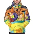 thumbnail image 5 of Lsque Scooby-Doo Pattern Casual Men's Hoodie,Hooded Sweatshirt with Kangaroo Pocket,Pullover Hoodie-XX-Large, 5 of 8