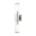 thumbnail image 5 of Livex Lighting Banca 2-Light Metal & Glass ADA Vanity Sconce in Brushed Nickel, 5 of 13