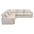 thumbnail image 2 of Arcadia 3PC Corner Sectional w/ Feather Down Seating in Cream Fabric by Diamond Sofa, 2 of 7
