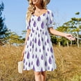 thumbnail image 4 of Vestido retro de manga corta con óvalos de los años 60, ropa de mujer, vestido elegante coreano para mujer., 4 of 7