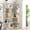 A-White, variant on Resenkos 35.43 Inch L Type Corner Storage Bookcase, Anti Collision Exhibit Rack with Adjustable Layer Height and Anti Tipping Tool, Multi Scene Storage Organizer for Home Office, Ox Blood Red
