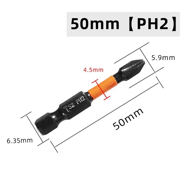 BTOER 1Pcs Magnetic Screwdriver Bit 1/4'' Hex Shank Electric Screwdriver Head PH1/PH2/PH3/PHZ1/PZ2/PZ3 Power Tool Accessories