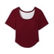 thumbnail image 5 of Tops de Manga Corta de las Mujeres Casual, Moda de Color Sólido, con la Almohadilla de Pecho Top de Pijama para las Mujeres, 5 of 7