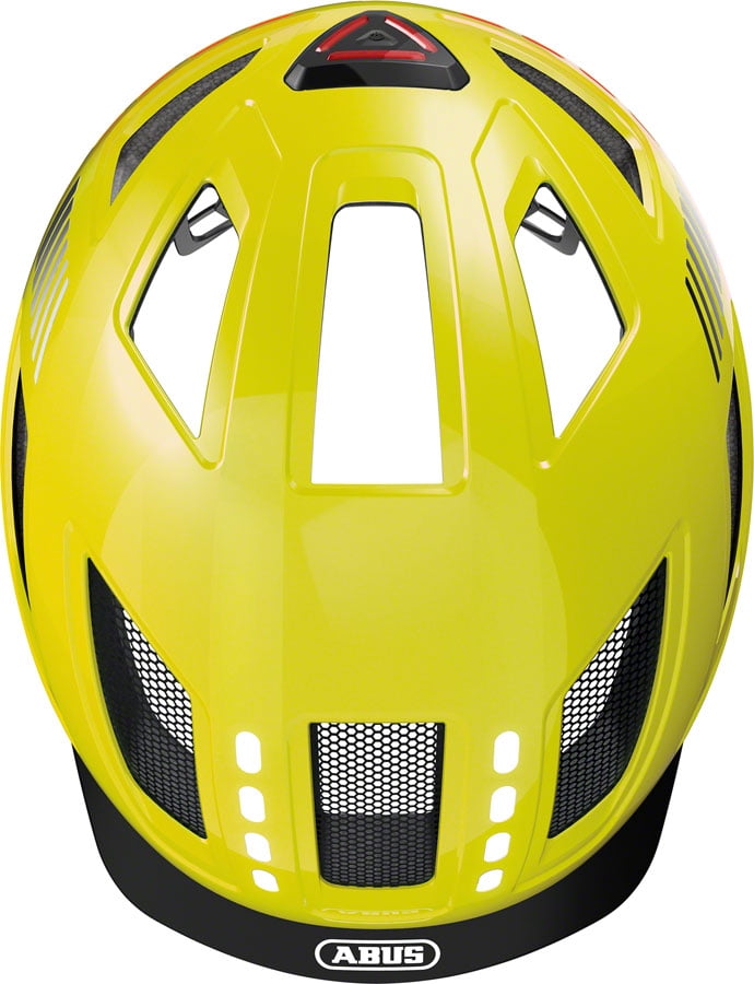 Abus Hyban 2.0 LED Helmet - Signal  Yellow Medium