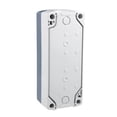 thumbnail image 4 of Caja de control de interruptor de botón de presión 22mm 4 agujeros para botones gris y blanco, 4 of 4