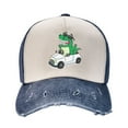 thumbnail image 3 of ZNDUO Navy Blue Baseball Cap, Sun Hat for Men/Women, Adjustable Cap Washable Cotton Baseball Hat-Dinosaur Car, 3 of 8