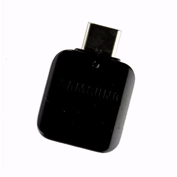 Restored Samsung OEM On-The-Go OTG (USB) to (USB-C) Adapter - Glossy Black (Refurbished)