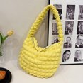 thumbnail image 1 of Bolso De Hombro Bolso De Mujer 2023 Plisado Hobo Bag Soft Quilted Puff Girls Purse (Amarillo), 1 of 8
