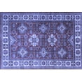 thumbnail image 1 of Ahgly Company Machine Washable Indoor Rectangle Persian Blue Traditional Area Rugs, 4' x 6', 1 of 4