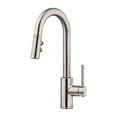thumbnail image 2 of Pfister Stellen1-Handle Pull-Down Bar/Prep Kitchen Faucet in Stainless Steel, 2 of 3