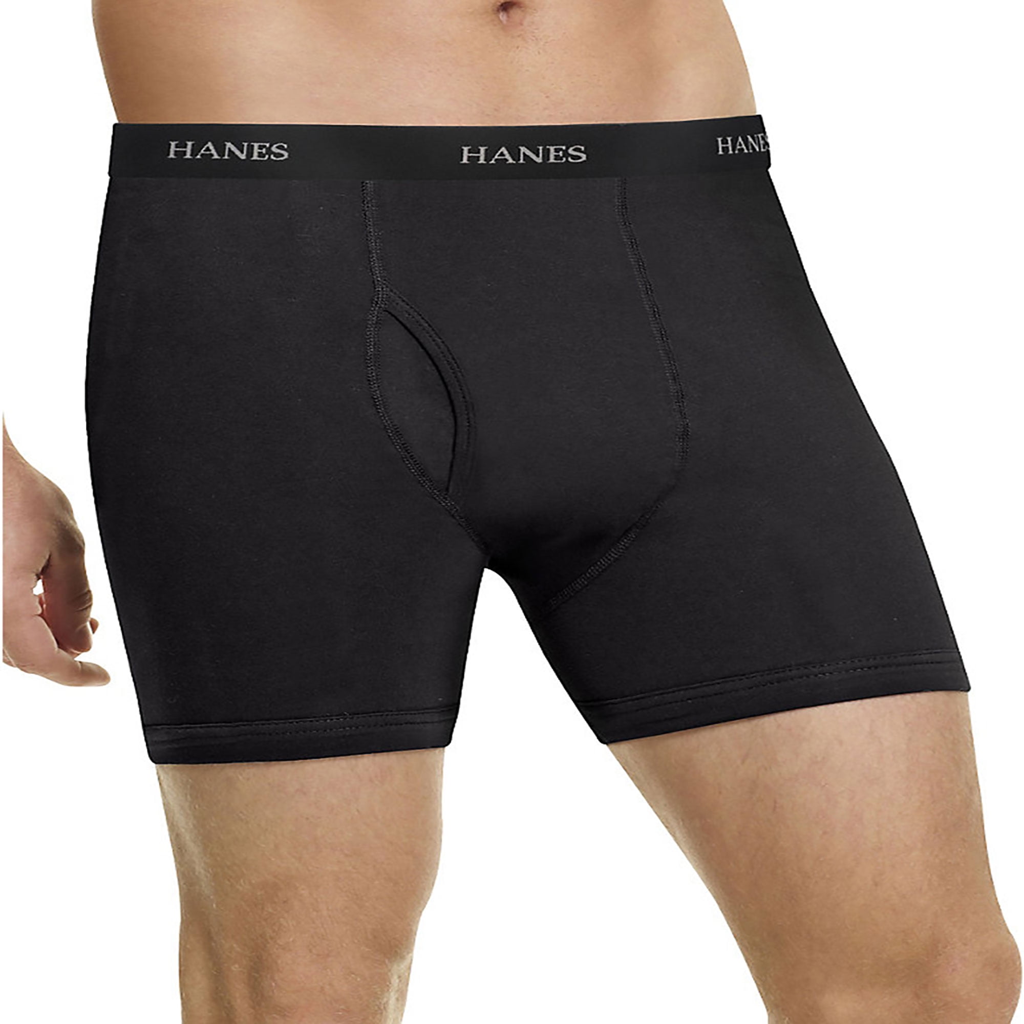 Hanes - Hanes Men's Long Leg Boxer Briefs Comfort Flex Waistband 5-Pack ...