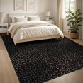 thumbnail image 3 of ODIKA 8'x10' Dark Brown Speckled Stone Washable Area Rug Contemporary Scattered Pebble Motif With Geometric for Dining Room, Large Office, Lounge, Non-Slip Chair-Friendly Mat, 3 of 7