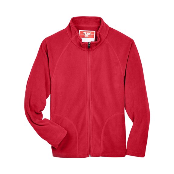 Youth Campus Microfleece Jacket - SPORT RED - M