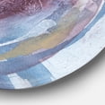 thumbnail image 2 of Designart 'Purple Starting Over I' Geometric Metal Circle Wall Art, 2 of 3