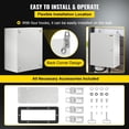 thumbnail image 6 of NEMA 4X Steel Electrical Enclosure 20 x 16 x 10 Inches IP66 Waterproof Dustproof Outdoor Indoor Junction Box with Mounting Plate, 6 of 6
