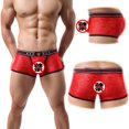 thumbnail image 2 of Pantalones cortos transparentes con bordado de encaje para hombre, calzoncillos bóxer de tiro bajo, ropa interior para discoteca SG Sunnimix Ropa interior sexy, 2 of 8
