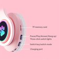 P47M Wireless Headphone Flash Light Cute Cat Bluetooth with Mic Control