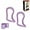 Purple, variant on Yoga Ring for Leg Calves, Stretch Resistance Training Support Massage for Neck, Back, Leg, Calf, Strengthen Chest, Thighs, Arms, Abdominal Core, 2025 New Fitness Circle Fitness Trainer