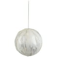 thumbnail image 4 of Northlight Boule de Noël Marbrée Pailletée - 4,25 Pouces - Blanc, 4 of 6