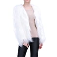 thumbnail image 1 of Kmbangi Manteau en Fourrure LED pour Femmes Veste en Fourrure Colorée Lumineuse pour Fête Rave, 1 of 9