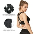 thumbnail image 3 of Yvette High Impact Sports Bras for Women Criss Cross Back Sexy Running Bra Plus Size for Large Bust,Black,XX-Large, 3 of 9