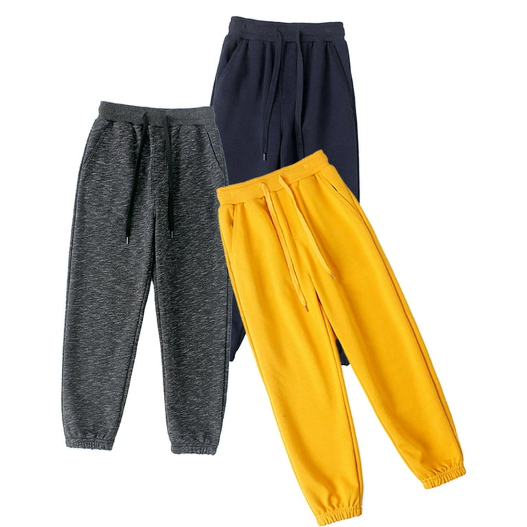 Esaierr Kids Toddler Girls Boys Fall Sweatpants Soft Solid Casual Workout Pants Jogger Spring Jogger Pants for 4 12 Years Old