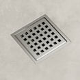 thumbnail image 2 of VIGO Elan Square Shower Drain in Brushed Nickel, 2 of 9