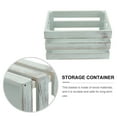 thumbnail image 3 of Solid Wood Storage Basket Toys Sundries Cosmetics Storage Basket Multi-purpose Storage Container for Home Office Department (Green), 3 of 8