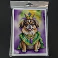 thumbnail image 3 of Tibetan Spaniel King of Mardi Gras Greeting Cards Pack of 8 7 in x 5 in, 3 of 3