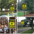 thumbnail image 5 of 2 Pack Children Playing Caution Sign 7x10 inches 40 Mil Aluminum Security Warning Signs for Yard Street or School Reflective UV Protected and Waterproof, 5 of 7