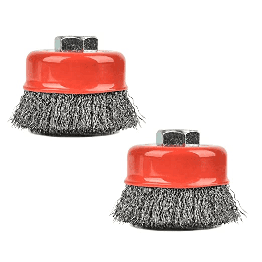 Wire Cup Brush, 3 Inch Crimped Wire Brush For Grinders, 5/8"11 UNC