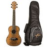 Oscar Schmidt OU7K Long Neck Ukulele Spalted Mango Concert, with Padded Gig Bag