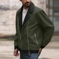 thumbnail image 1 of Men's Fashion Motorcycle Jacket with Zippered Pockets and Unlined Collar for Casual Style, 1 of 9