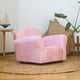 thumbnail image 3 of Sillón infantil Keet individual rosa pastel, estructura de madera, ergonómico, textura suave, en memory foam. Mueble de infancia diseñado para apoyar en el desarrollo de nuestros niños, 3 of 7