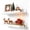 White, variant on ANHXN Floating Shelves for Wall Decor, Wall Mounted Wood Storage Shelf for Bedroom, Living Room, Bathroom, Kitchen, Nursery, Display Picture Ledge Shelf with Lip
