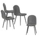 thumbnail image 1 of Mubson Set de 4 Sillas para Comedor. Sillas de Tela Sacre Gris, 1 of 5