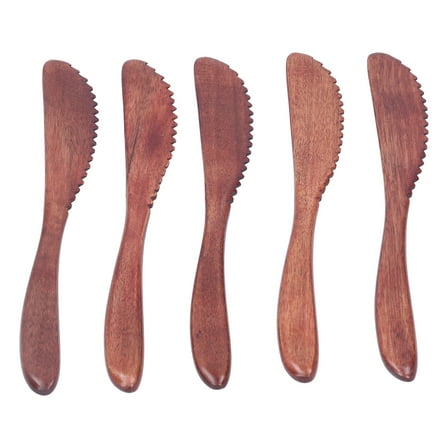 Wooden Dinner Knife Polished Cake Knife Reusable Dinnerware Kitchen Gadgets for Home Kitchen Picnic Restaurant