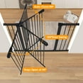 thumbnail image 2 of 29-54 Inch Dog Gate Indoor, Adjustable Pet Gates for Wide Openings, Pressure Mounted Pet Fence, No Drilling, Expandable Dog Gate for Doorways, Stairways and Hallways (Black, 29"-54" W x 30.5“H), 2 of 7