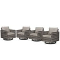 thumbnail image 4 of POCASSY Swivel Rocking Patio Wicker Chairs with Cushions (Set of 4), 4 of 12