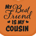 thumbnail image 4 of Inktastic My Best Friend is My Cousin with Hearts Boys or Girls Baby Bib, 4 of 4
